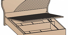 Кровать Уна с подъемным механизмом (Дуб серый) 160х200