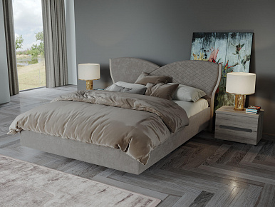 Кровать Уна (Дуб серый) 180х200