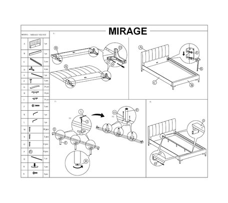 Кровать MIRAGE VELVET зеленый/золотой