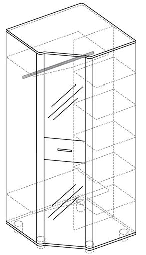 Шкаф угловой