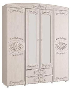 Шкаф 4х дверный с зеркалом