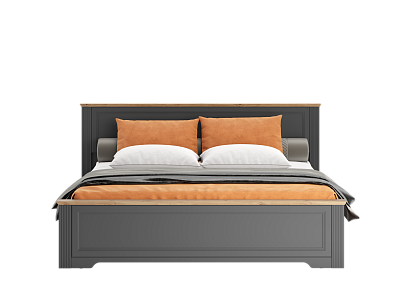 Кровать c металлическим основанием