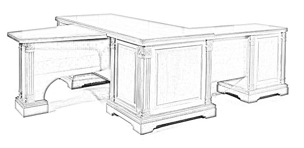 Стол рабочий с приставками Стол рабочий с приставками
