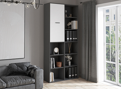 Шкаф (антрацит/белый)