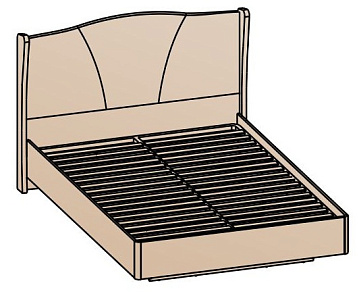 Кровать 1600 (основание 16 мм) Кровать 1600 (основание 16 мм)