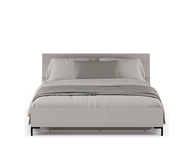 Кровать c металлическим основанием