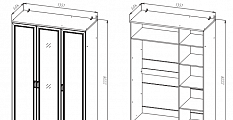 Шкаф для одежды (ШК-207)