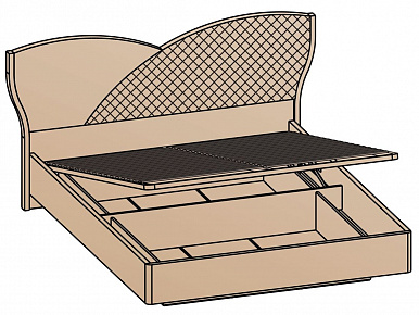 Кровать с подъемным механизмом 140х200 (основание 16 мм)