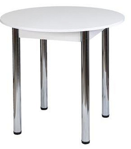 Круглый Белый/Хром Круглый Белый/Хром