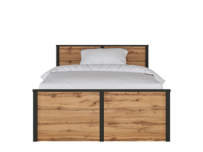 Кровать c металлическим основанием