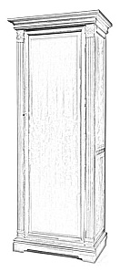 Шкаф для одежды (правый)