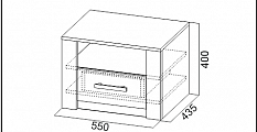 Тумба прикроватная