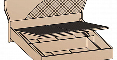 Кровать Уна с подъемным механизмом (Бодега белая) 160х200
