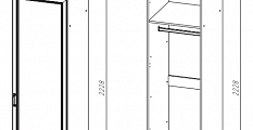 Шкаф для одежды (ШК-204)