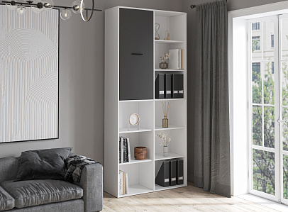 Шкаф (белый/антрацит)