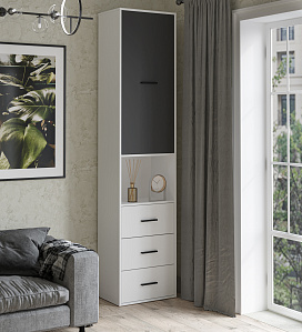 Шкаф (белый/антрацит)