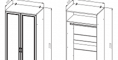 Шкаф для одежды (ШК-202)