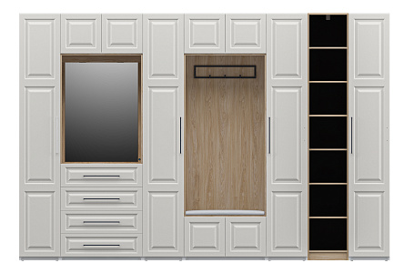 Шкаф ОТИС (Крем крашенное дерево, МДФ)