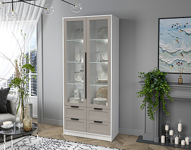 Шкаф с витриной (с подсветкой) 