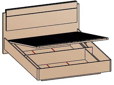 Кровать с подъемным механизмом 160х200 Кровать с подъемным механизмом 160х200