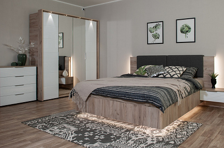 Джулия Крафт серый/Белый глянец