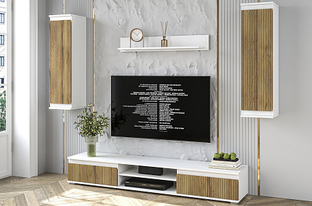 Neo-10 Дуб Вотан/Белый платинум