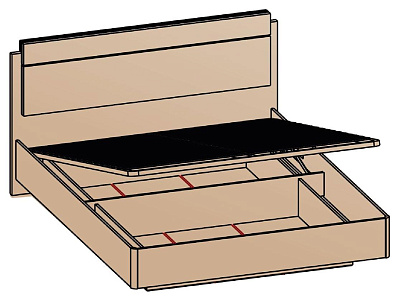 Кровать с подъемным механизмом 180х200 Кровать с подъемным механизмом 180х200