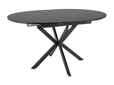 Стол обеденный SIGNAL GASTON Ceramic черный/черный 100-135/100