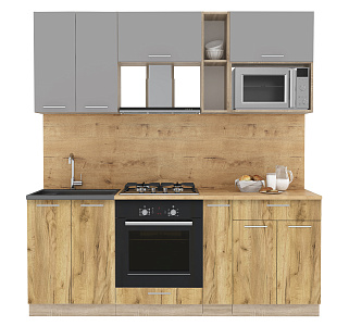 Мила Серебро+Дуб золотой