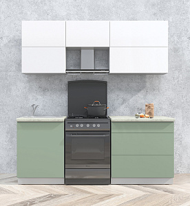 Мила Матте Белый+Мята