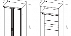 Шкаф для одежды (ШК-203)
