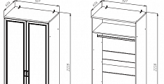 Шкаф для одежды (ШК-203)