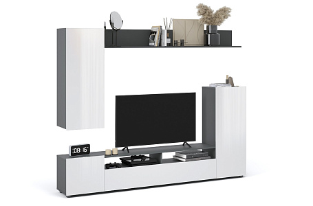 Нео Антрацит/Белый жемчуг