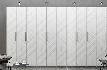 Шкаф ОТИС (Белый, МДФ, угловая фрезеровка)