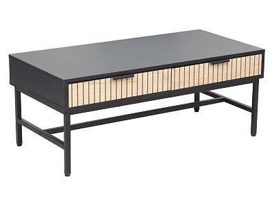 Стол журнальный SIGNAL MAGO L1 дуб/черный мат 100/48/40