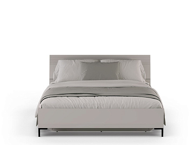 Кровать c металлическим основанием