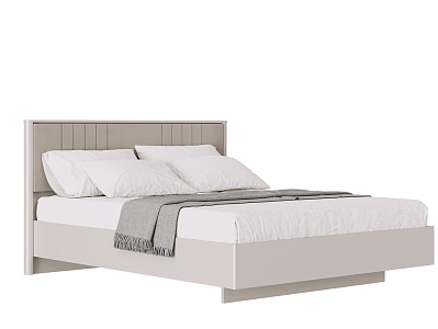 Кровать с мягким элементом c металлическим основанием Кровать с мягким элементом c металлическим основанием