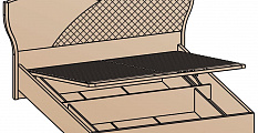 Кровать Уна с подъемным механизмом (Венге) 160х200