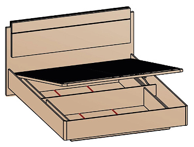 Кровать с подъемным механизмом 180х200 Кровать с подъемным механизмом 180х200