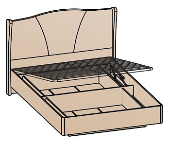 Кровать с подъемным механизмом 1600 (основание 32 мм) Кровать с подъемным механизмом 1600 (основание 32 мм)