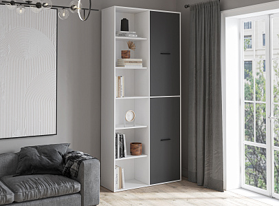 Шкаф (белый/антрацит)