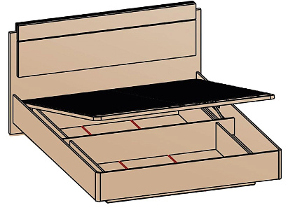 Кровать с подъемным механизмом 180х200 Кровать с подъемным механизмом 180х200