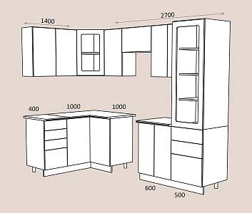 София (2,7 х 1,4 м)