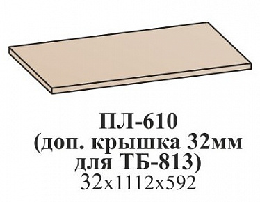Полка (Доп. Крышка 32 мм для ТБ-813)