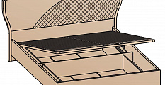 Кровать Уна с подъемным механизмом (Дуб серый) 180х200