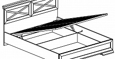 Кровать Marselle 160x200 с подъемным механизмом + Матрас Стрим TFK 7Z, 160x200
