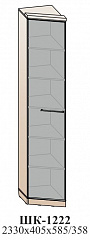 Угловой шкаф для белья (комбинированный)